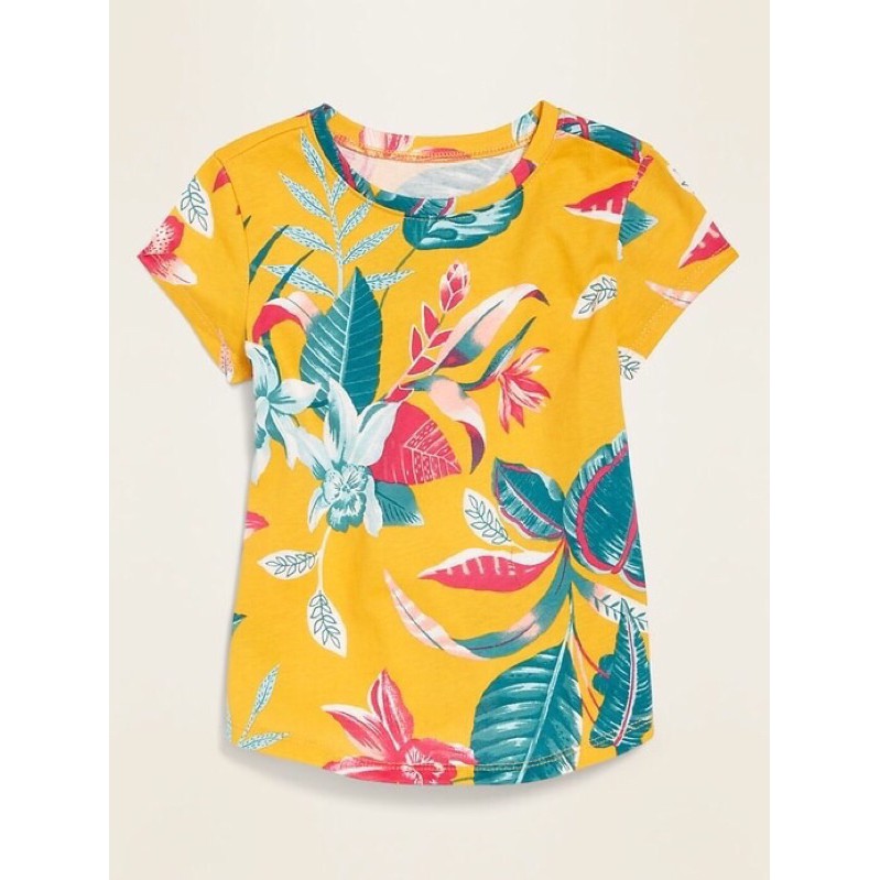 [OLDNAVY] Áo cộc cotton cho bé ( hoa vàng 2y,3y,4y,5y)