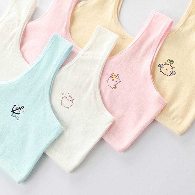 Áo Lót Dạng Ống Bằng cotton Dành Cho Bé Gái 8-12 Tuổi