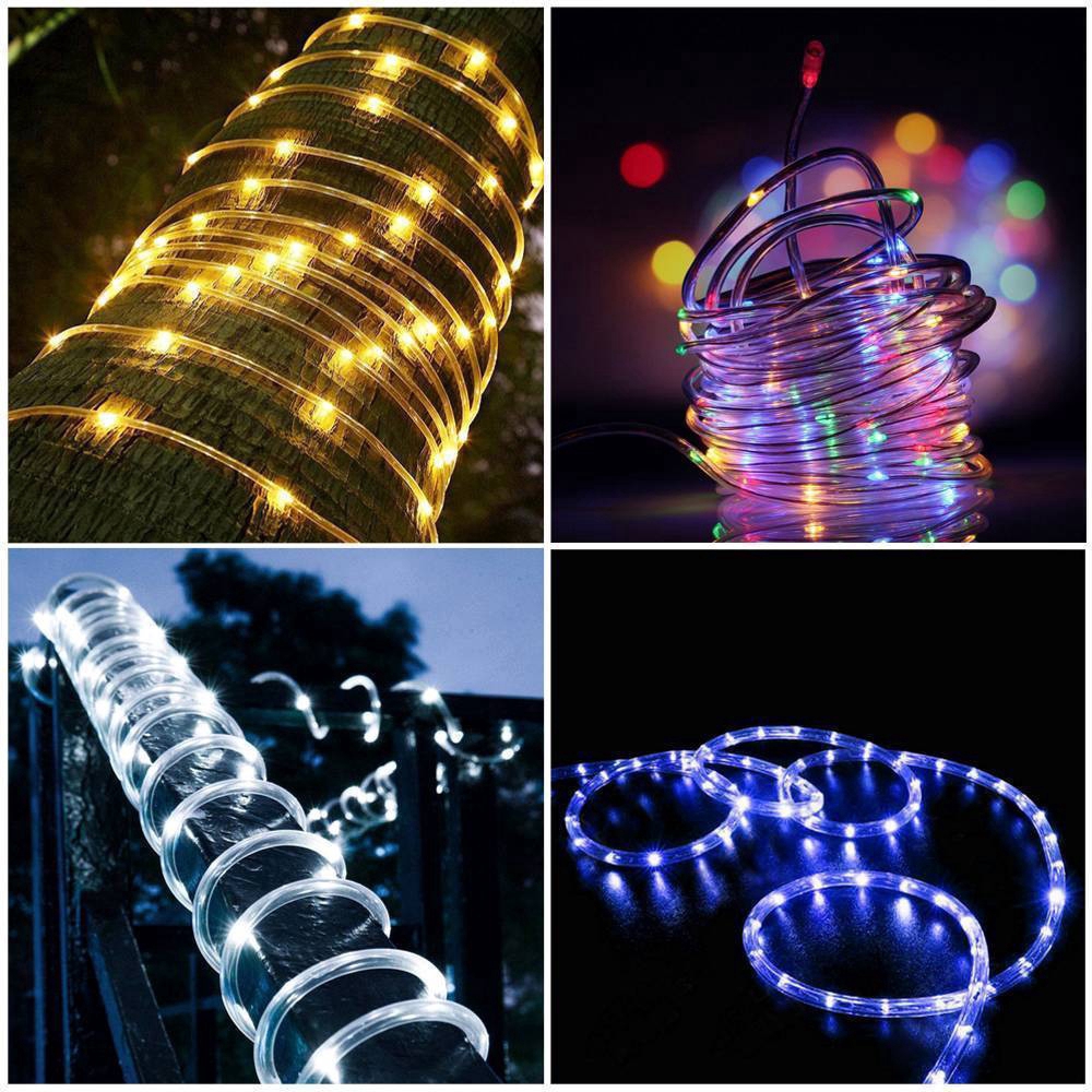 Dây Đèn Led Trang Trí Giáng Sinh Chống Nước Dài 5/10m, 8 Chế Độ
