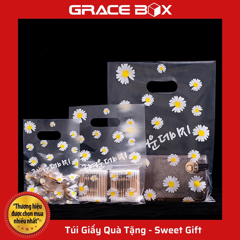 (Giá Sỉ) Set 50 Túi Hoa Cúc Đựng Mỹ Phẩm - Trang Sức Siêu Xinh Xắn - Siêu Thị Bao Bì Grace Box
