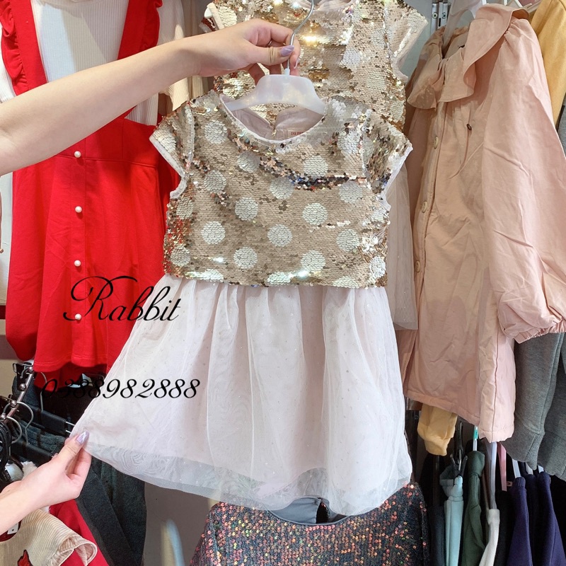 Váy kim sa vuốt lật DuPairel-HÀNG SALE KO ĐỔI TRẢ