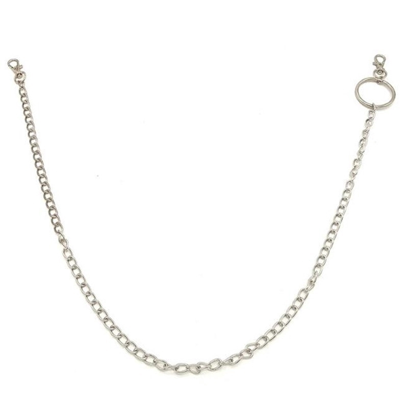 Móc khóa kim loại dạng quần jeans phong cách Rock