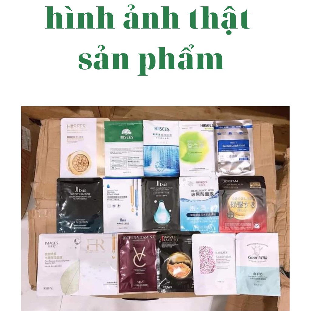 Combo 30 mặt nạ nội địa Trung dưỡng trắng cấp ẩm kiềm dầu se khít lỗ chân lông