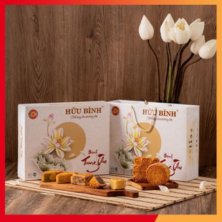 01 Hộp (04 chiếc) vị thập cẩm lạp xưởng gà quay - bánh trung thu Hữu Bình