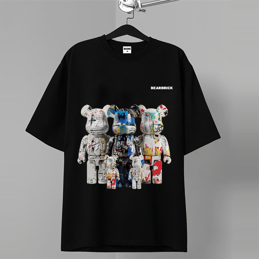 Áo Phông UNISEX Phong Cách In Gấu Phệ 3 Màu Nổi Bật, Cotton Hàn Mịn Thấm Hút Mồi Hôi Thoải Mái Hoạt Động