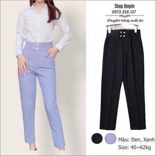 Quần baggy nữ công sở cạp cao tôn dáng, kiểu sang chảnh dễ phố đồ, phù hợp đi làm đi chơi