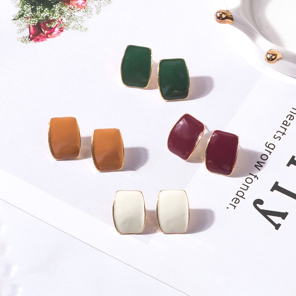 Hoa Tai Nữ Kiểu Dáng Hình Học Sang Trọng