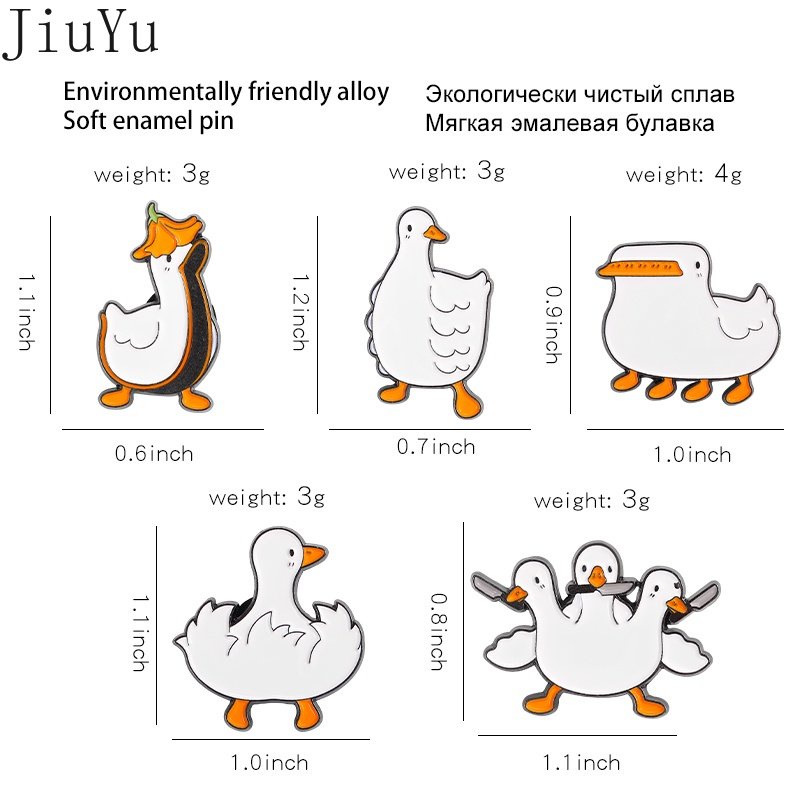 Trâm Cài Áo Hình Chú Vịt Hoạt Hình Đáng Yêu