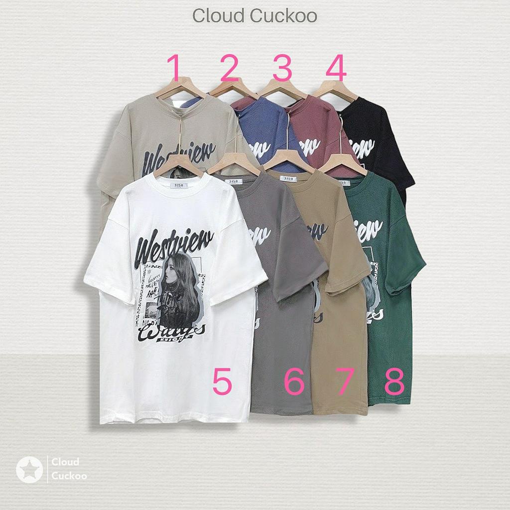 Áo Phông Dáng Rộng In Hình Cô Gái Phong Cách Mùa Hè Chất Cotton Mềm Mại Thông Thoáng- Mã Số: 30768