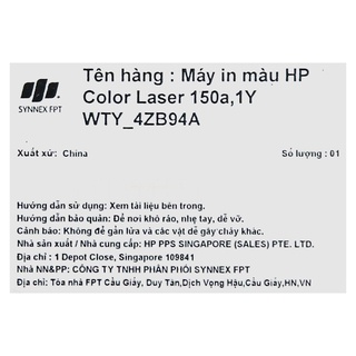 Máy in màu Laser HP 150a (4ZB94A)