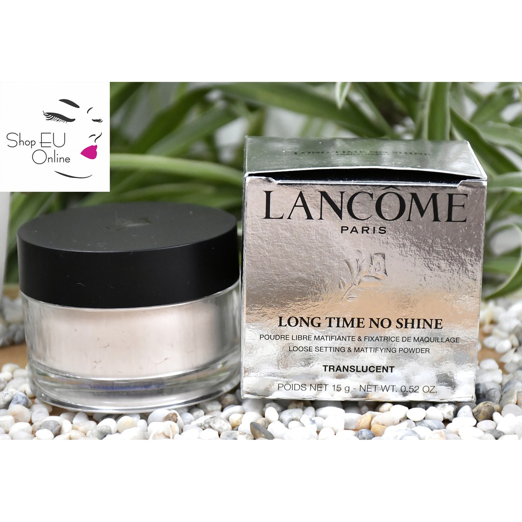 Phấn phủ Lancome ❤️FREESHIP❤️Phấn kiềm dầu- LONG TIME NO SHINE - Translucent - hấp thụ dầu thừa và làm mịn da - Pháp