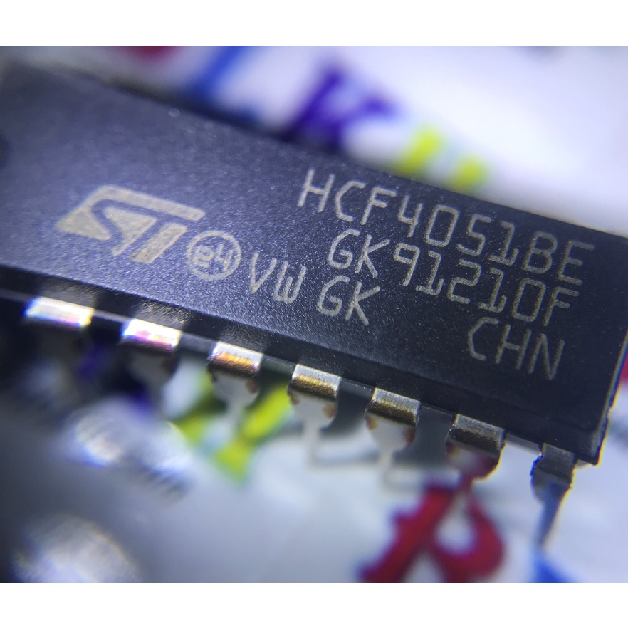 2 IC Logic HCF4051BE 4051 DIP-16 chính hãng ST