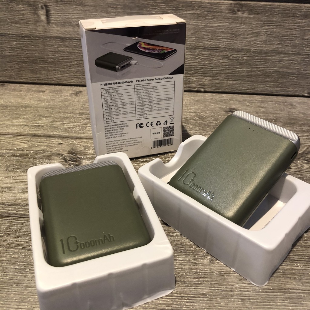 Pin Sạc Dự Phòng Chính Hãng 10000 mAh Power Bank Rock P71 Hỗ Trợ Sạc Nhanh PD | BigBuy360 - bigbuy360.vn