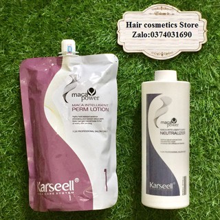 Thuốc uốn tóc setting karseell collagen dạng túi 1000ml