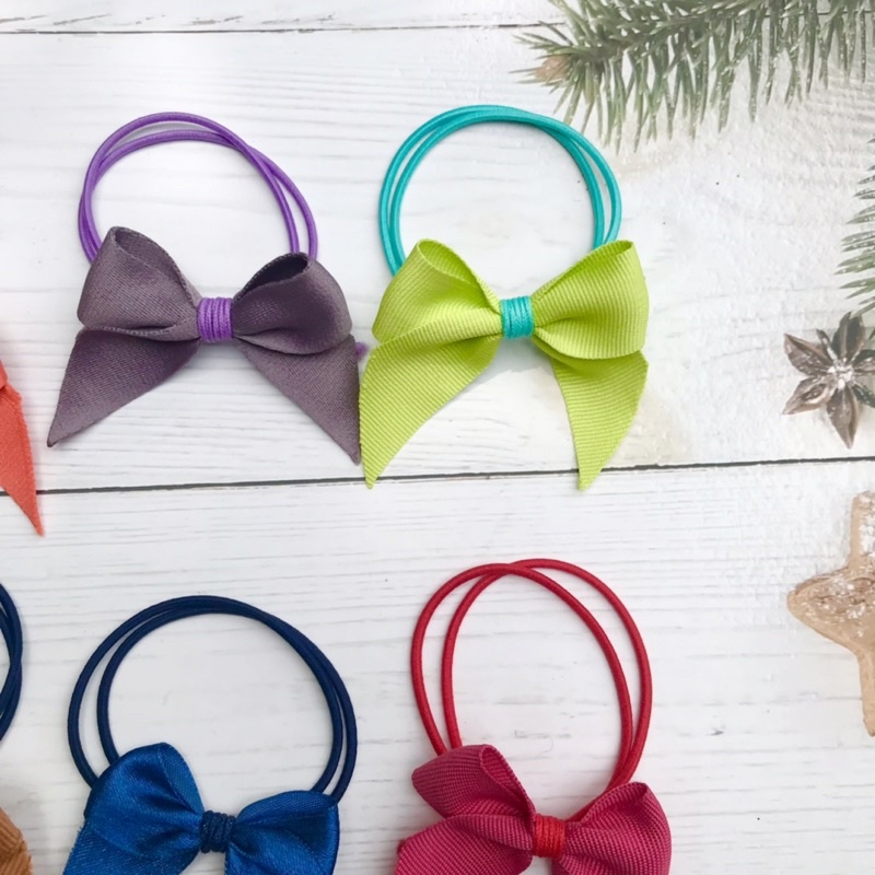 Dây cột tóc nơ nhỏ xinh nhiều màu sắc đáng yêu