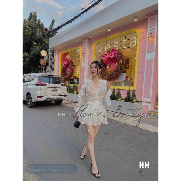 Set vải voan 3D siêu xinh❤️ set gồm 3 món❤️ giá cực yêu