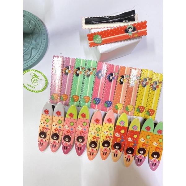 set 2 kéo mái họa tiết dễ thương phong cách dễ thương cho bé