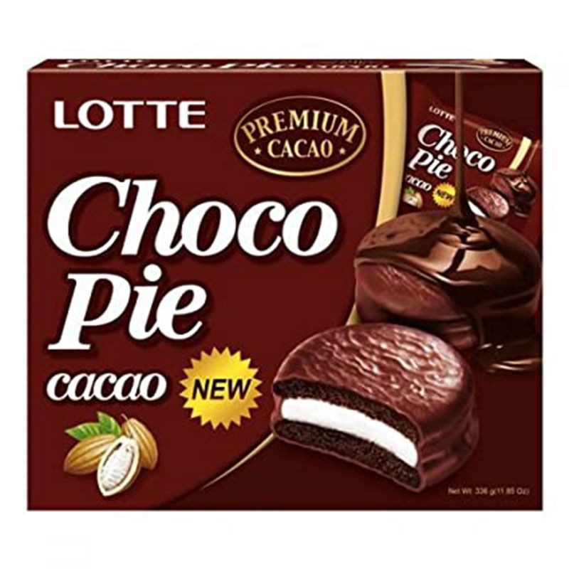 Bánh Chocopie (Choco Pie) 4 - Trà Xanh/ Chuối/ Dưa Hấu / Cacao / Sữa Chua - Hộp 12 cái