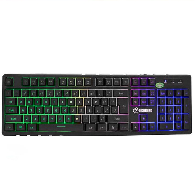 BÀN PHÍM GIẢ CƠ LIGHTNING AD 7700 LED RGB Rainbow