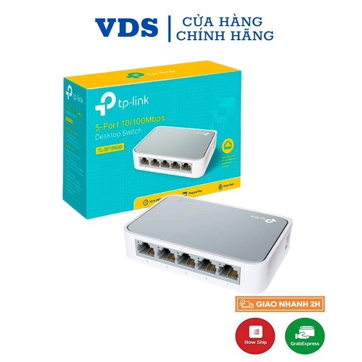 Bộ chia tín hiệu 5 cổng TP-Link 10/100 Mbps switch 5 ports TL-SF1005D,bộ chia mạng chính hãng bh 24 tháng vds shop