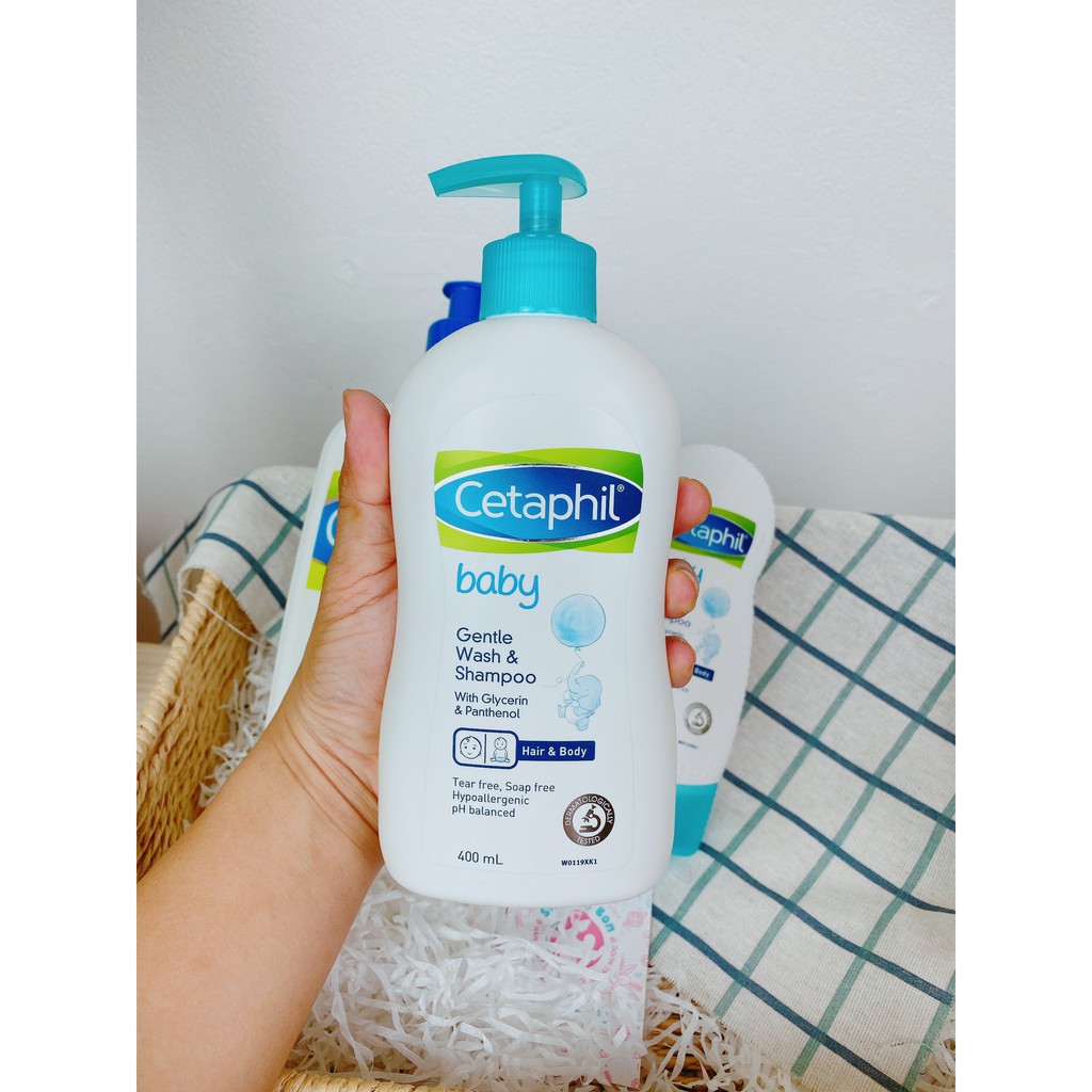 Sữa tắm gội 2in1 cho bé Cetaphil Gentle Baby Wash &amp; Shampoo 400ml