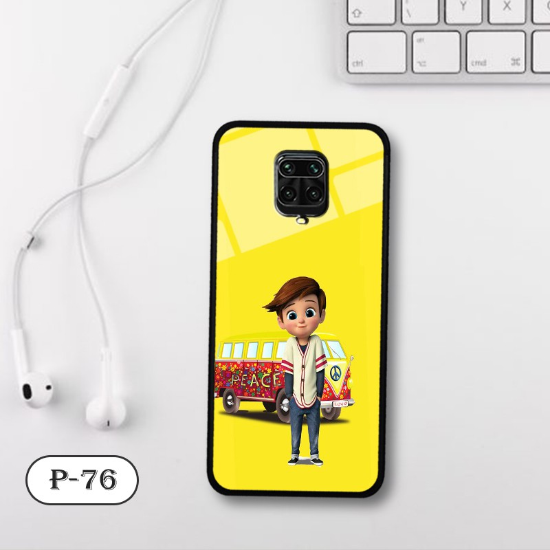 Ốp lưng kính 3D Xiaomi Redmi Note 9S/ Note 9 Pro- hình cute