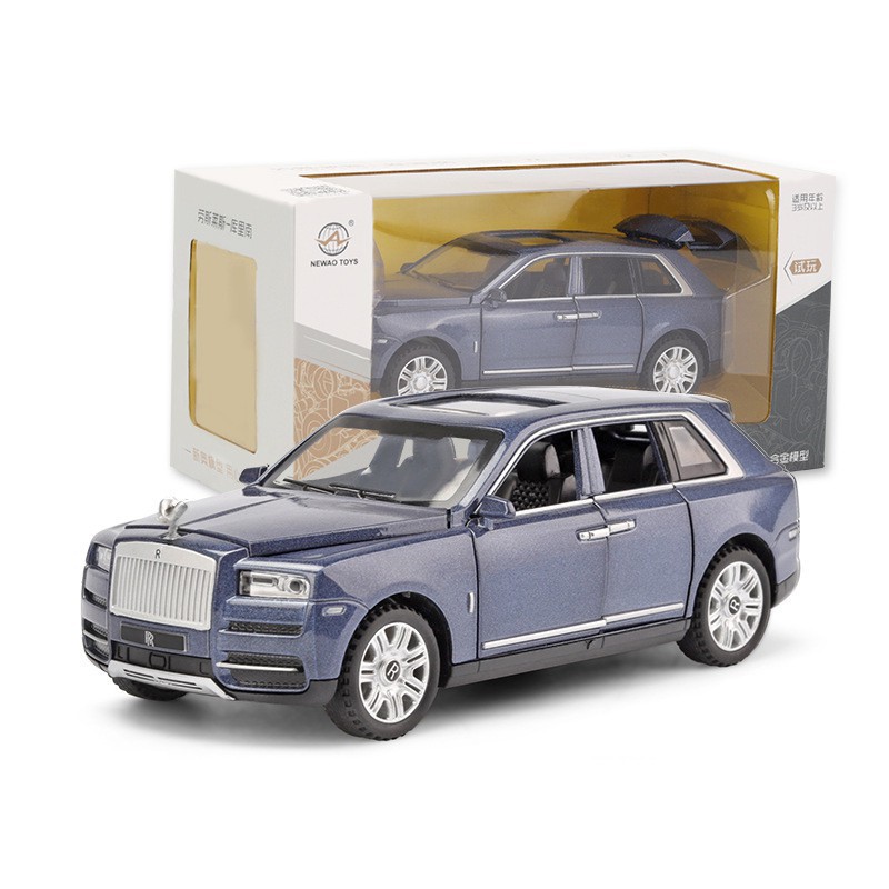 Xe mô hình tỉ lệ 1:32 Rolls Royce Cullinan, thân xe hợp kim, mở 6 cánh