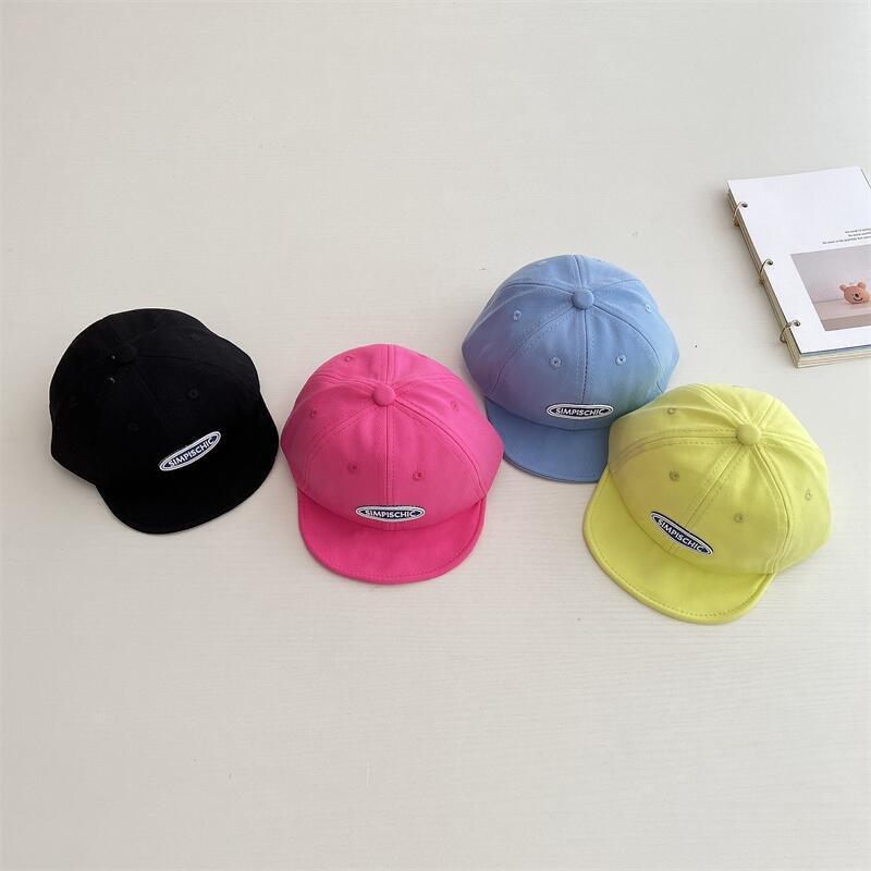 Mũ Lưỡi Trai Vành Mềm Chống Nắng In Chữ Màu Kẹo Xinh Xắn Cho Bé