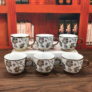 Set 6 cốc uống cafe/trà