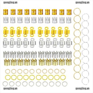 Set 100 hạt vòng bện nối dài tóc tiện dụng
