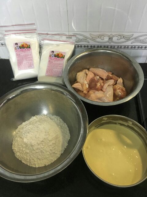 Set Bột Chiên Gà Giòn Vị Hành Tỏi (Chiên ~1Kg Gà) - Crispy Fried Chicken Powder | BigBuy360 - bigbuy360.vn