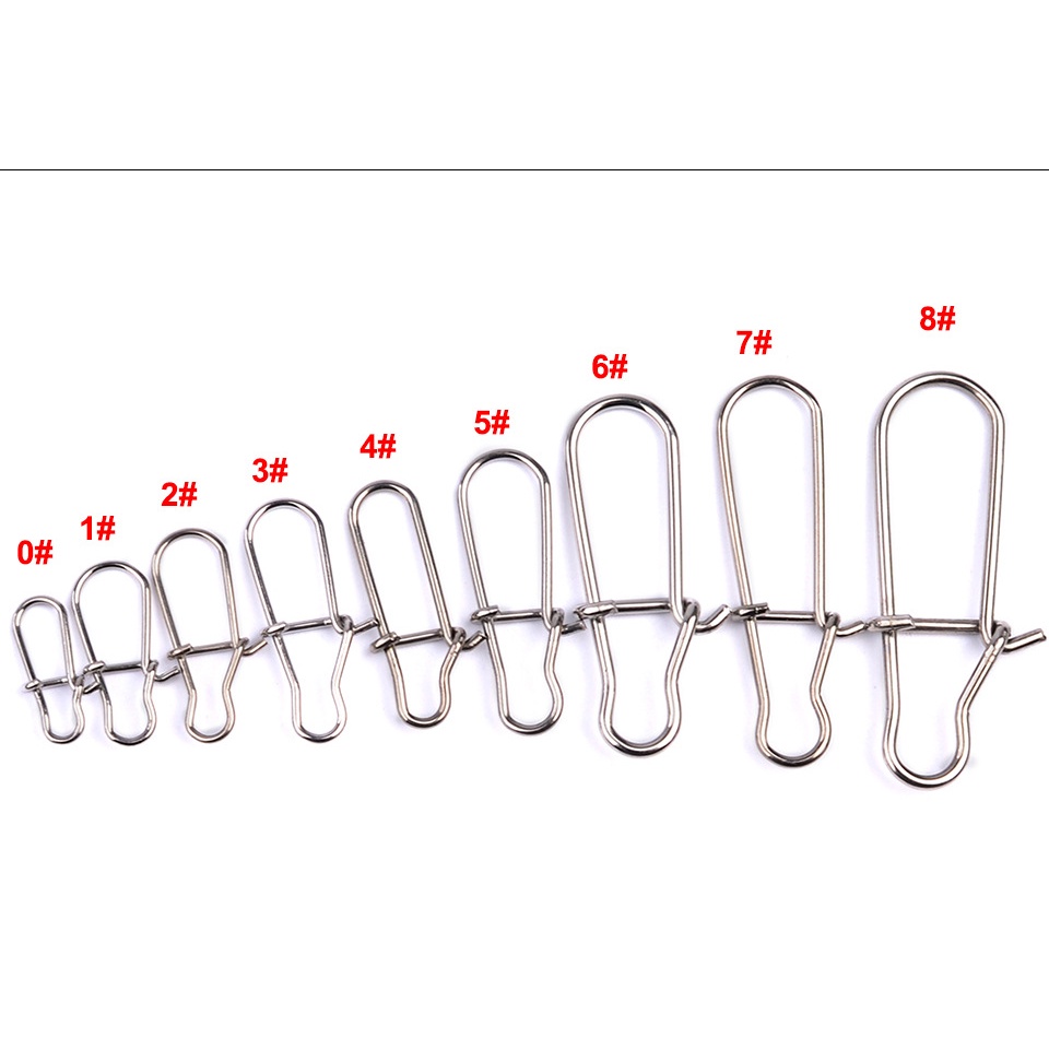 Khóa Câu Lure Snap Lure_ Bộ 10 chiếc Khóa Lure Snap Lure _ Chuyên Dùng Câu Lure