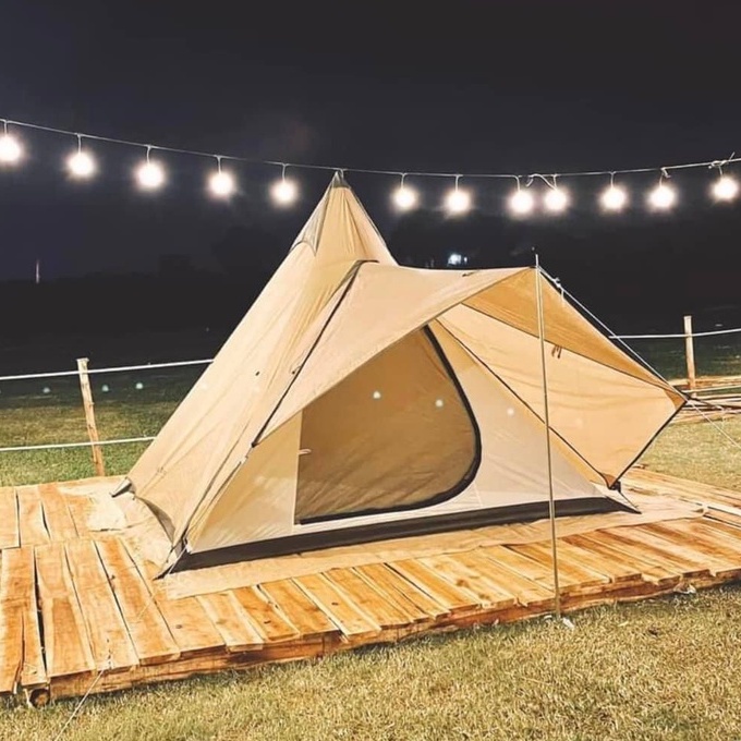 Lều Cắm Trại Ngoài Trời Dành Cho 4-6 Người -Lều kim tự tháp Ấn Vidalido, MoutainHike Chống Nước Rộng Rãi Thoáng Mát