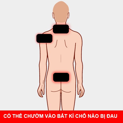 Máy chườm nhiệt hồng ngoại chữa đau lưng, mỏi vai gáy