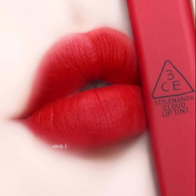 SON KEM LÌ MÀU ĐỎ HỒNG TÔNG LẠNH 3CE CLOUD LIP TINT # MACARON RED ( CÓ BILL MUA TẠI HÀN QUỐC)