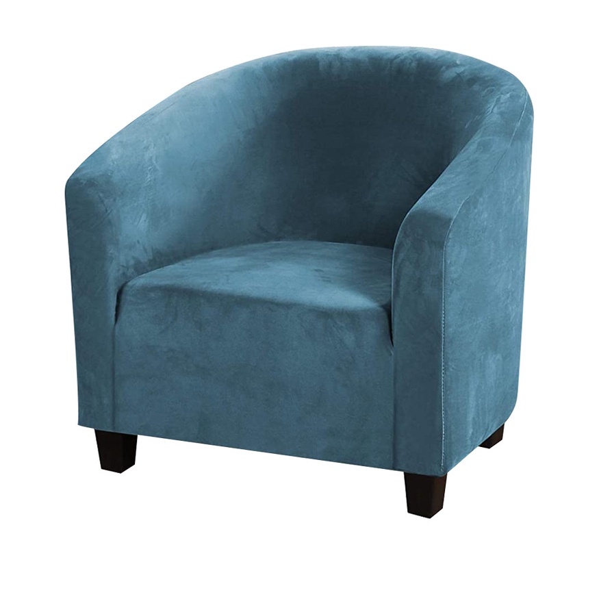 Vỏ Bọc Ghế Sofa Tròn Vải Nhung Mềm Co Giãn 2 Kích Thước