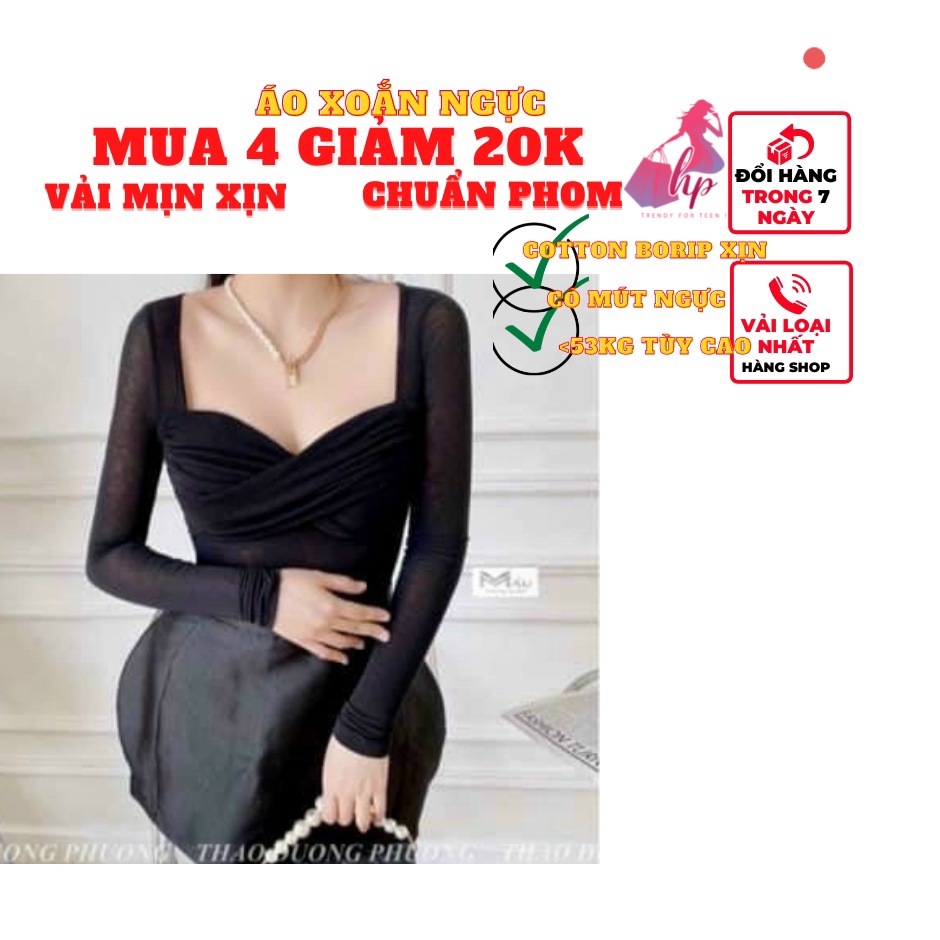 Áo nữ kiểu xoắn ngực cổ vuông tay dài ôm body cực sexy phong cách hàn quốc mẫu mới thời trang nữ -mã A31 | BigBuy360 - bigbuy360.vn