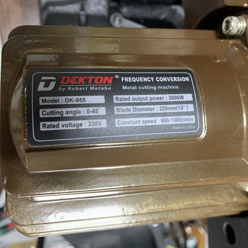 MÁY CẮT TUA CHẬM DEKTON MODEL DK-955 CHẠY MOTOR TỪ