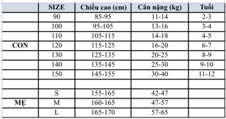 Váy ren trắng mẹ con