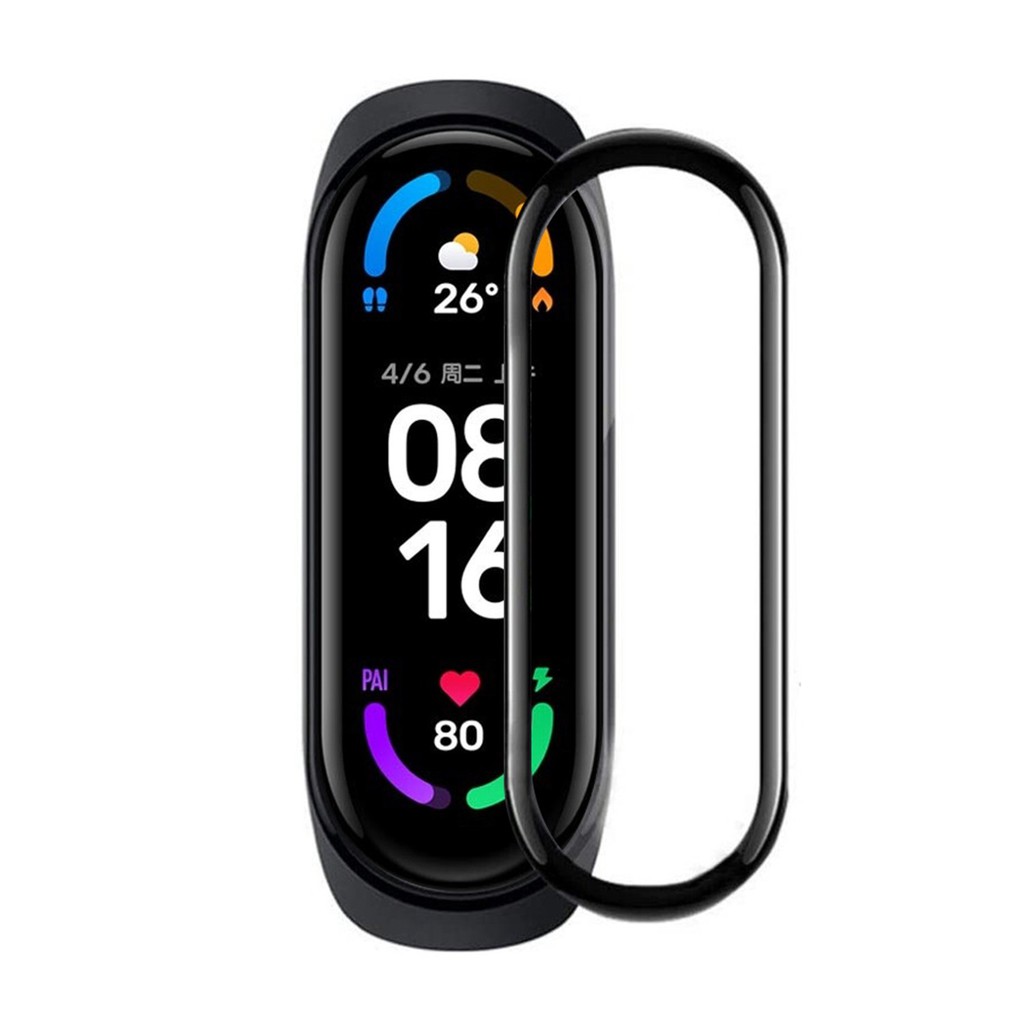 Miếng dán bảo vệ màn hình cong 3D mềm cho đồng hồ Xiaomi Mi Band 6 5 4