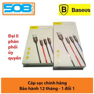 Cáp sạc BASEUS 3 đầu Lightning - MicroUSB - Type-C sạc nhanh 3.5A