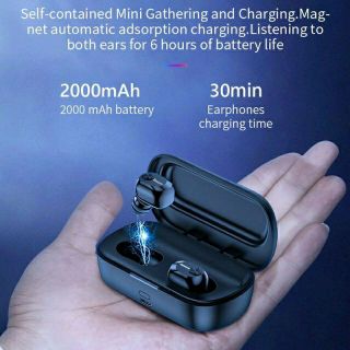 Tai nghe không dây Bluetooth chống nước Baseus W01 TWS Bluetooth 5.0 siêu Bass có míc dung cho iphone samsung
