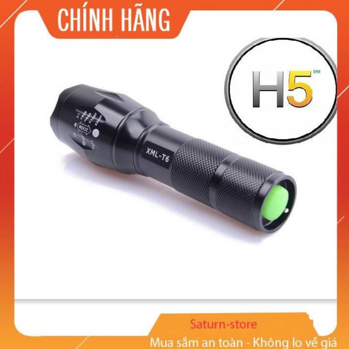 Đèn pin siêu sáng, Đen bin sieu sang, Đèn pin chống nước siêu sáng XML-16 cao cấp Tặng kèm ngay 1 Pin, 1 Đốc sạc, 1 đốc