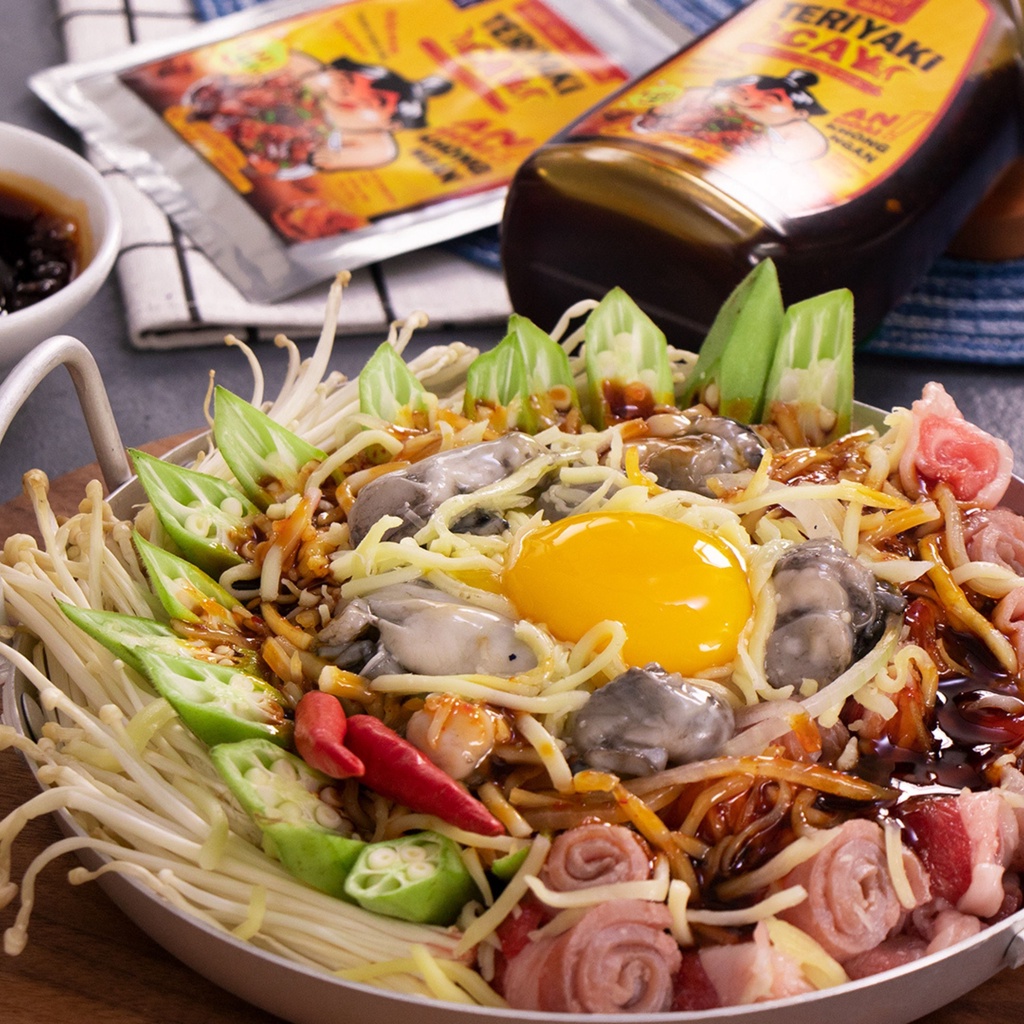 Nước Sốt TERIYAKI Cay Nhật Bản Hương Vị Đậm Đà Cay Mê Ly Chay Mặn Đều Dùng Được DASHI LAB Chai 340g