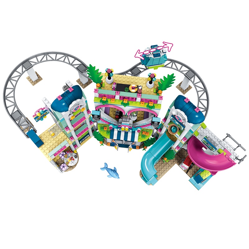 Đồ Chơi Lắp Ráp lego Chủ Đề Kỳ Nghỉ Thành Phố Hồ Trái Tim disney Dễ Thương Thích Hợp Làm Quà Sinh Nhật Cho Bé Trai Và Bé Gái