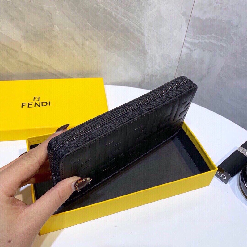 Ví, bóp dài, clutch thời trang da thật cao cấp Fendi FD