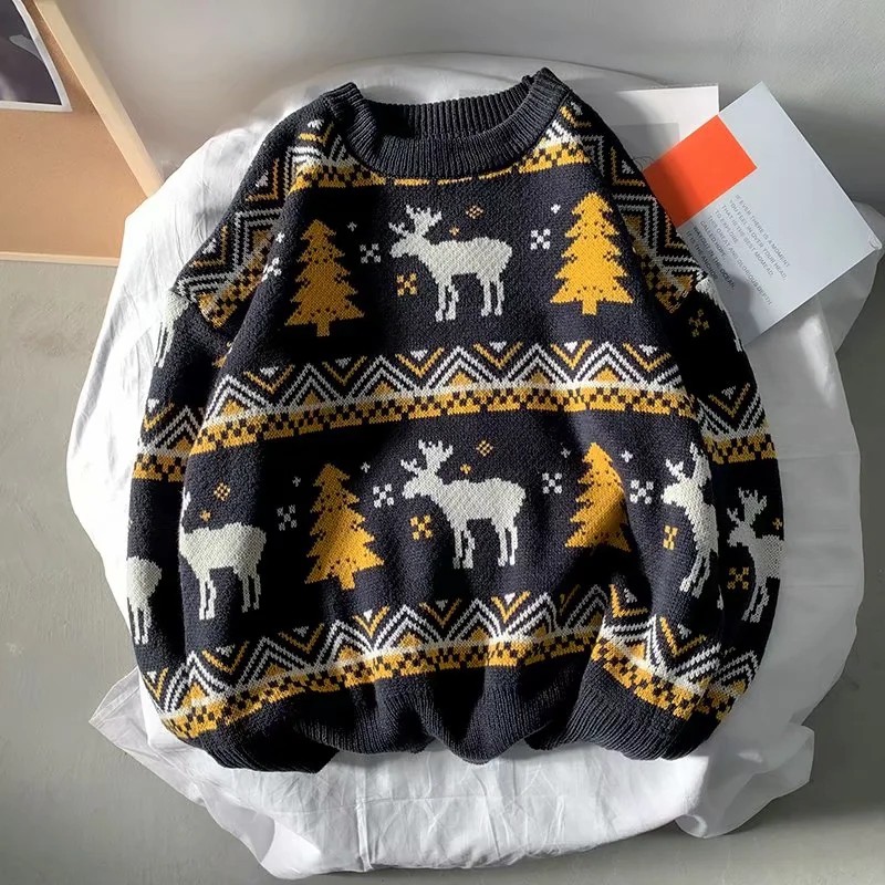 Áo sweater thiết kế cổ tròn Size M-2Xl phong cách năng động cho cặp đôi | BigBuy360 - bigbuy360.vn