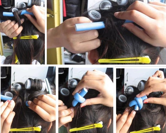 Set 10 thanh xốp uốn tóc tạo kiểu tiện dụng