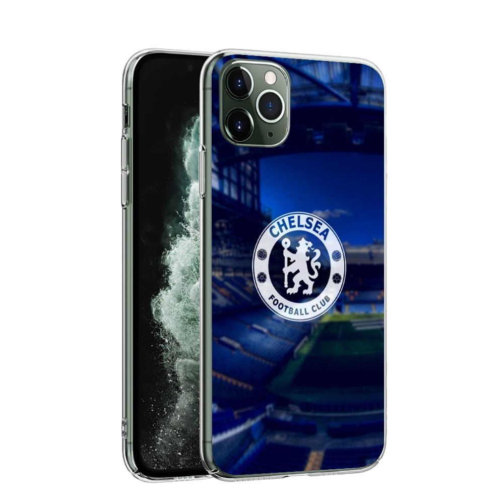 Ốp Điện Thoại Trong Suốt Hình Logo Câu Lạc Bộ Bóng Đá Chelsea Cho iPhone 7 8 Plus 11 Pro Max RCZ35