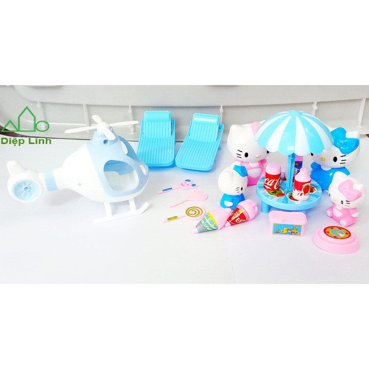 Đồ Chơi Máy Bay Kitty Xích Đu Cho Bé Diệp Linh